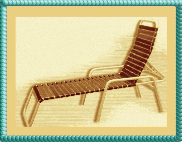 Outdoor Vinyl Strap Lounge Furniture