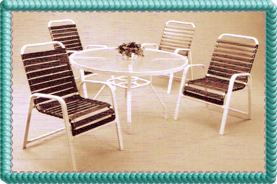 Outdoor Vinyl Strap Chair Furniture